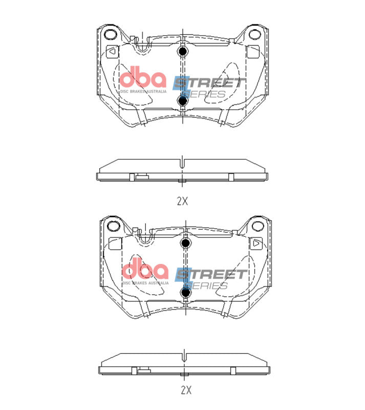 DBA Front Street Series Brake Pads | Audi Q5 TDB TFSi (FY) (17+) (DB15153SS)