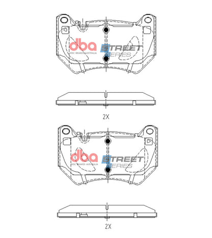 DBA Front Street Series Brake Pads | Audi Q5 TDB TFSi (FY) (17+) (DB15153SS)