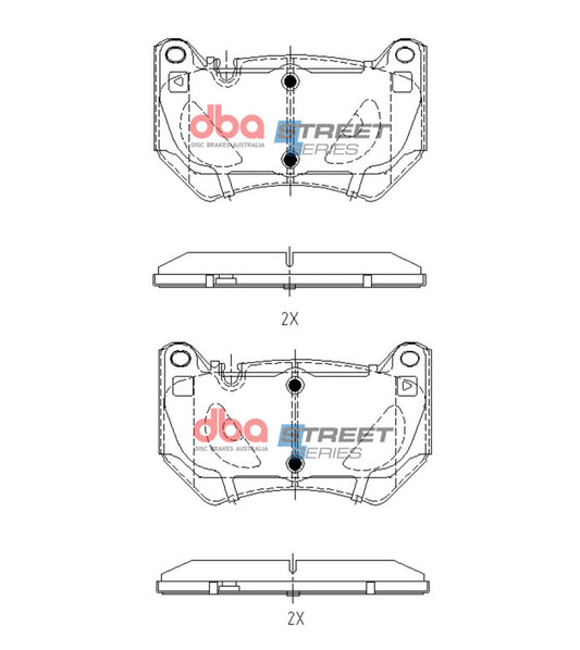 DBA Front Street Series Brake Pads | Audi Q5 TDB TFSi (FY) (17+) (DB15153SS)