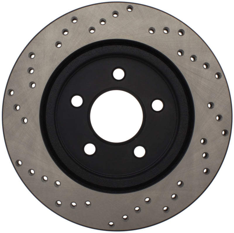 StopTech 128.61087L Sport Cross-Drilled Disc Brake Rotor for 05-14 Mustang