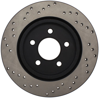 StopTech 128.61087L Sport Cross-Drilled Disc Brake Rotor for 05-14 Mustang