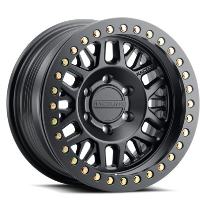 Raceline RT951 Ryno Satin Black Beadlock | 17x9" -12mm | 6x135mm Wheel