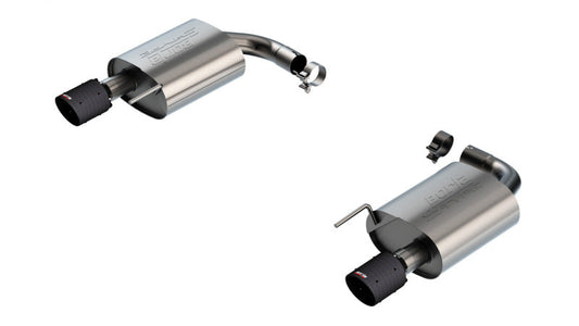 Borla S-Type Axle-Back Exhaust | Ford Mustang EcoBoost (24-25) w/ Carbon Fiber Tips (11986CFBA)