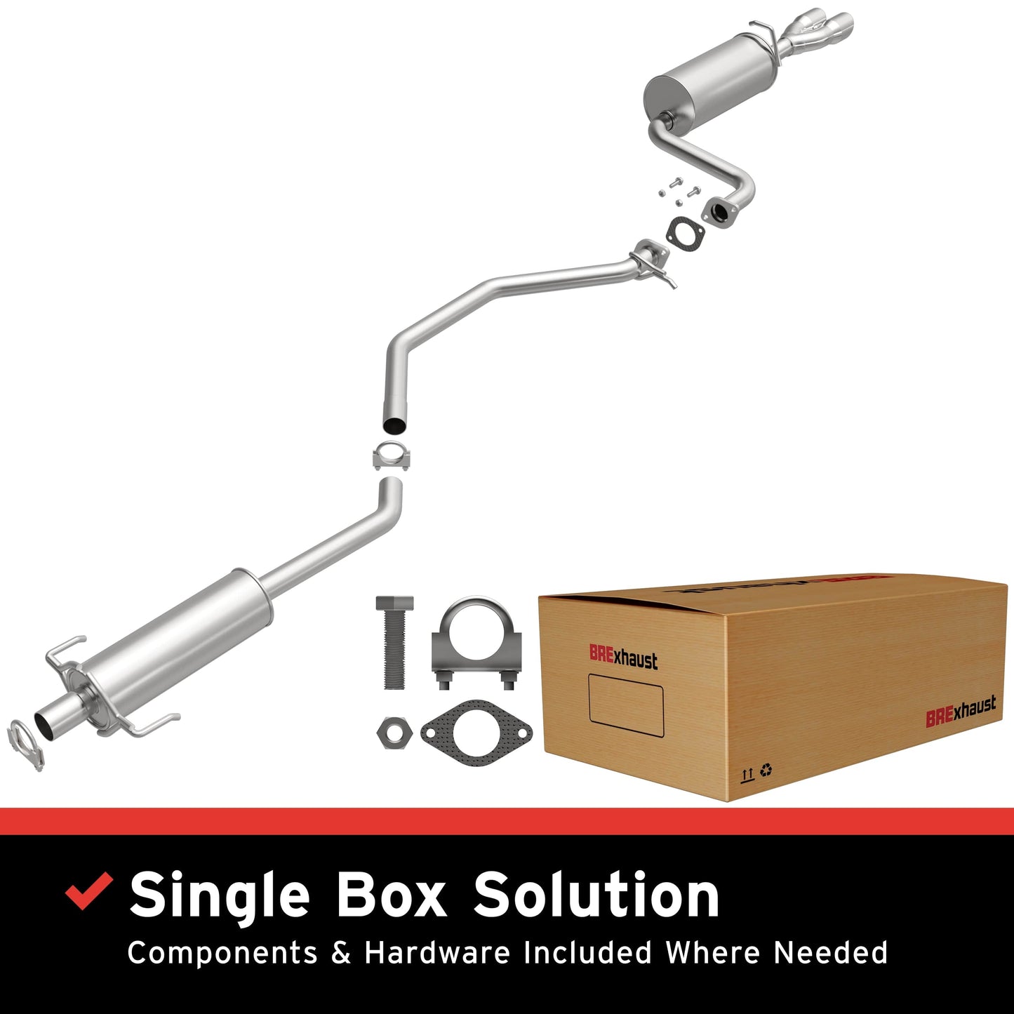 BRExhaust 2009-2013 Mazda 6 2.5L Direct-Fit Replacement Exhaust System