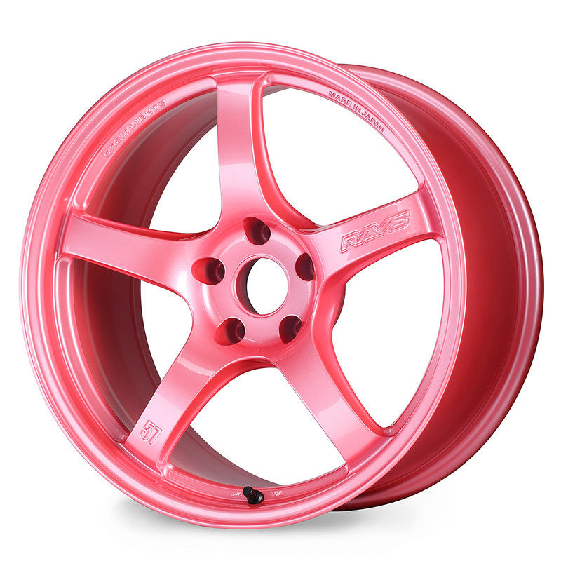 Gram Lights 57CR 18x10.5 +12 5x114.3 Sakura Pink-WheelFlip