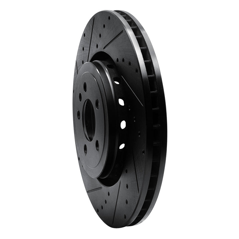 DFC D&S Black Brake Rotor (FRONT LEFT): Dodge Charger (14-23)