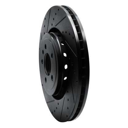DFC D&S Black Brake Rotor (FRONT LEFT): Dodge Charger (14-23)