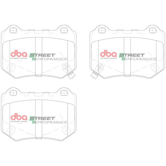 DBA Rear Street Performance Brake Pads | Subaru WRX STI (18-21) (DB15007SP)