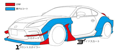 HKS Body Kit Type-R Base Kit - Toyota GR86 2022+