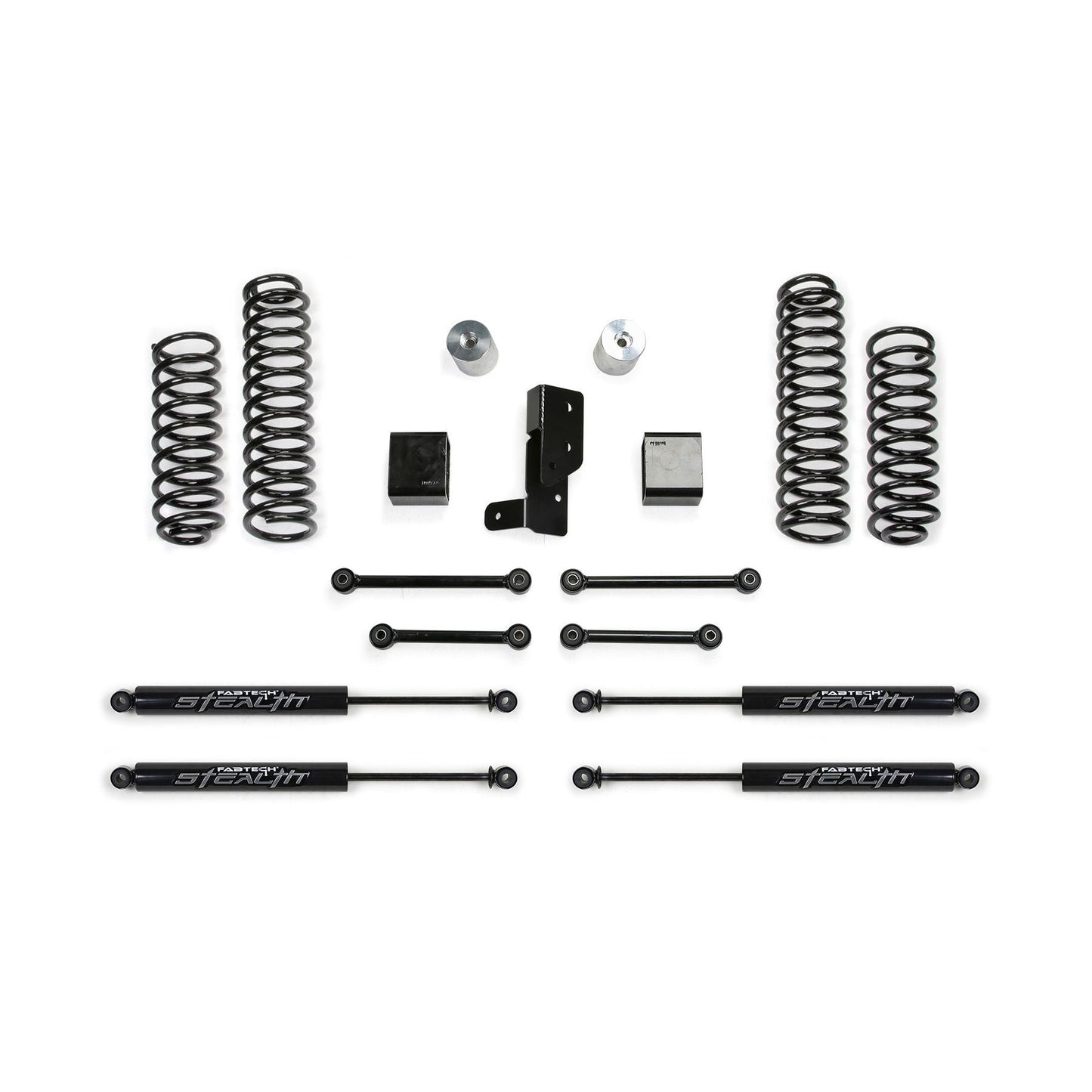 Fabtech 3" Sport System w/ Stealth | Jeep JL 4-Door 4WD (18-22) (K4107M)