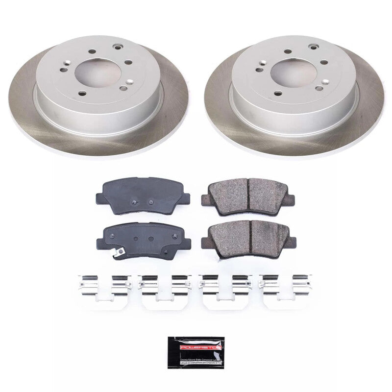 PowerStop 17-22 Kia Sportage Rear Semi-Coated Rotor Kit (SC7729)