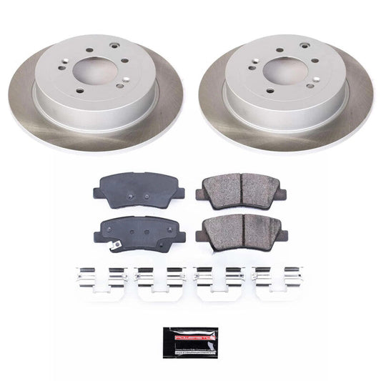 PowerStop 17-22 Kia Sportage Rear Semi-Coated Rotor Kit (SC7729)