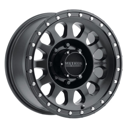 (set of 4) Method MR315 Matte Black | 17x8.5" +0mm | 8x180mm Wheel