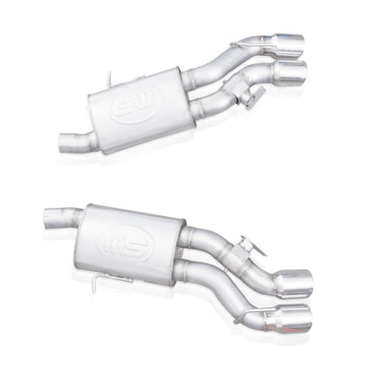 Stainless Works Axleback System Dual-Mode Turbo Mufflers 4in Tips | Cadillac CTS-V Sedan (16-18) (CTSV16MKS-FC)