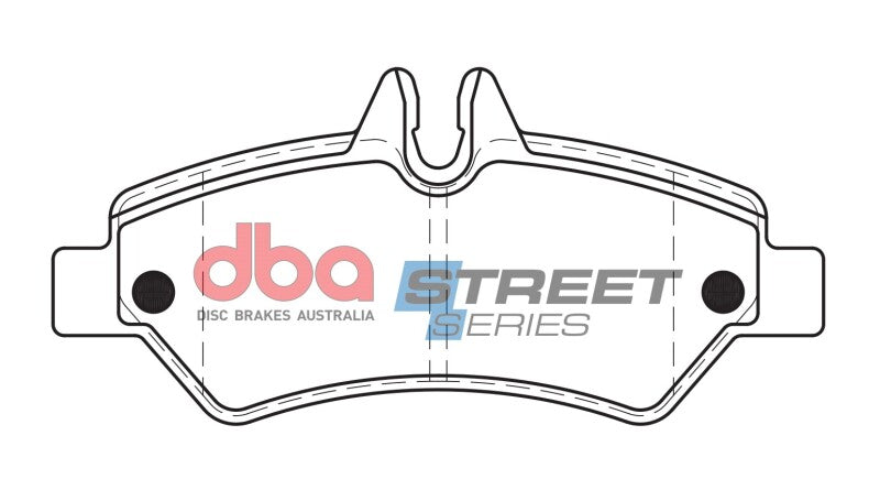 DBA 272mm Rear Street Series Rear Disc Brake Pads | Dodge Sprinter 2500 (07-09) (DB1972SS)