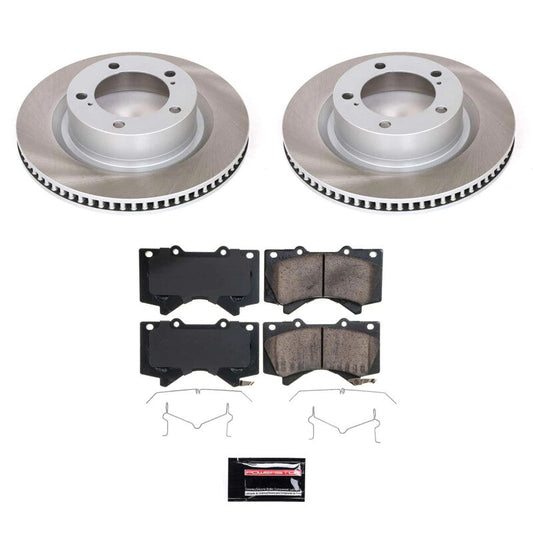 PowerStop 07-21 Toyota Tundra Front Semi-Coated Rotor Kit (SC2952)