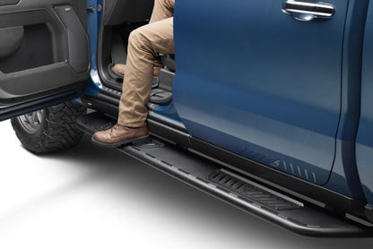 N-FAB 19-21 GMC 1500 Crew Crab Roan Running Boards - Textured Black