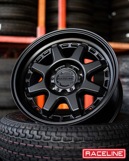 Raceline 947 Scout Satin Black | 17x9" -12mm | 6x139.7mm Wheel