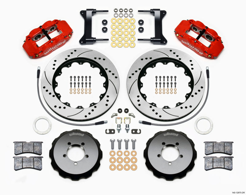 Wilwood Narrow Superlite 6R Front Hat Kit 14.00in Drilled | Subaru WRX (99-12) (140-12875-DR)