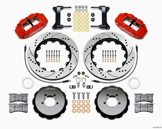Wilwood Narrow Superlite 6R Front Hat Kit 14.00in Drilled | Subaru WRX (99-12) (140-12875-DR)