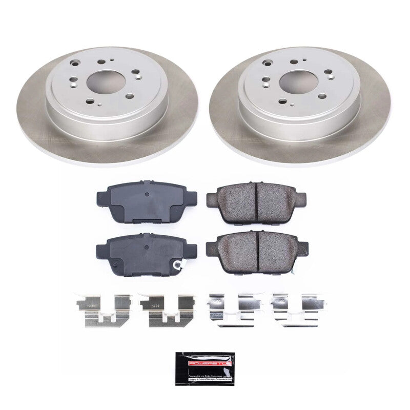 PowerStop 06-11 Honda Ridgeline Front Semi-Coated Rotor Kit (SC2429)