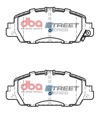 DBA Street Series Front Brake Pads | Honda Accord LX/EX/EX-L (16-18) (DB2304SS)