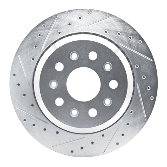 DFC Rear Left D&S Silver Brake Rotor (REAR): Jeep Wrangler (20-25)