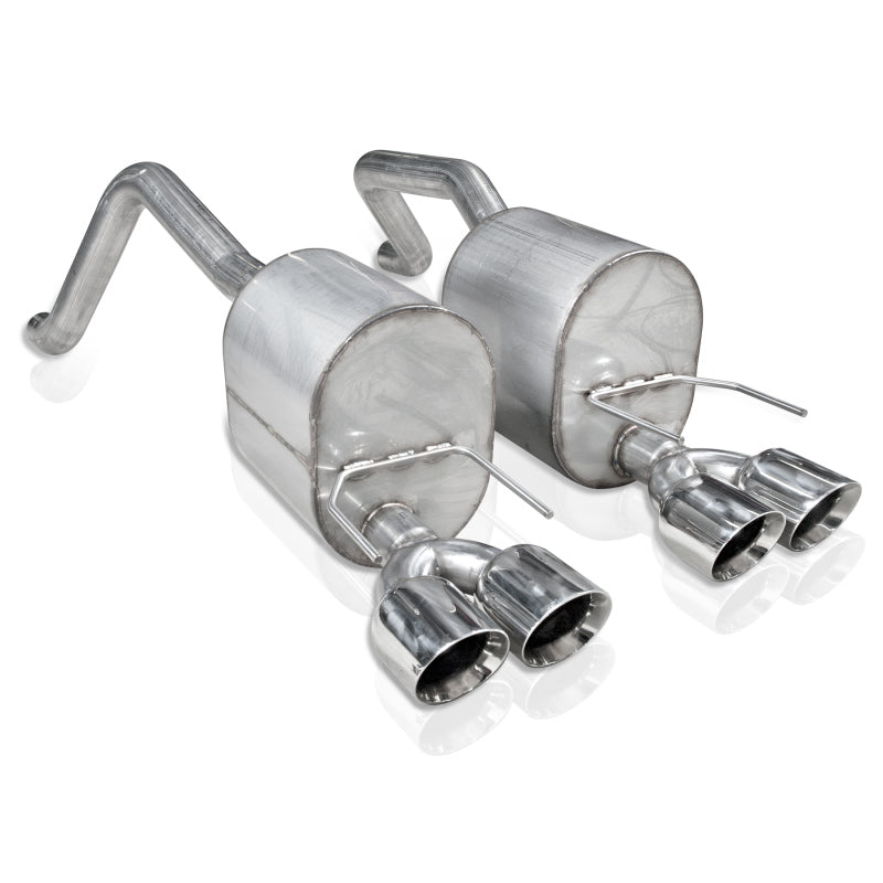 Stainless Works 2-1/2in Dual Chambered Turbo Mufflers | Corvette C6 (09-13) (C609CBQUAD)