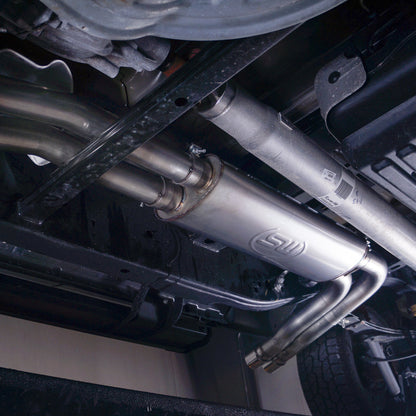 Stainless Works X-Pipe Resonator Muffler | Ford F-150 (15-18) 5.0L w/ Front Passenger Exit (FT15CBFT)