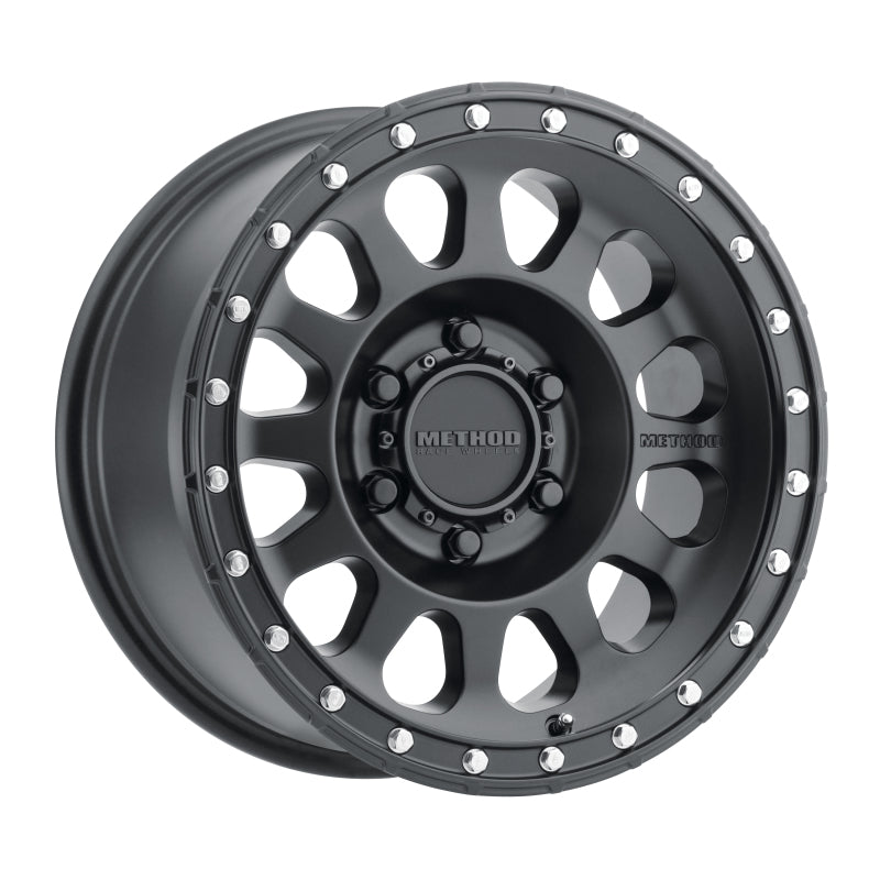 (set of 4) Method MR315 Matte Black | 17x8.5" +0mm | 6x5.5in Wheel