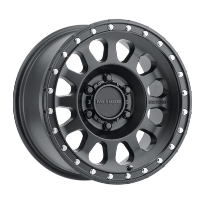 (set of 4) Method MR315 Matte Black | 17x8.5" +0mm | 6x5.5in Wheel