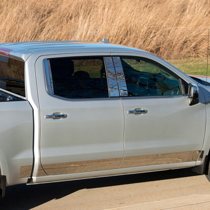 Putco 19-24 Chevrolet Silverado Crew Cab 6.5 Stand Box - 5.5in Wide - 10pcs Pro SS Rocker Panels