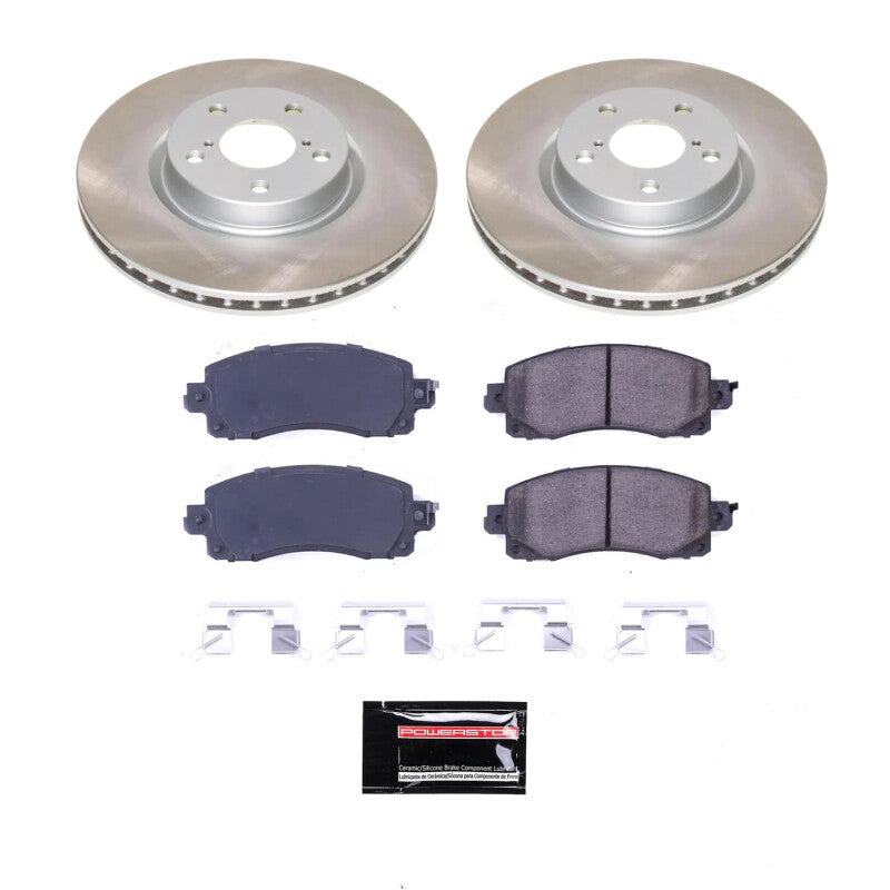 PowerStop 17-22 Subaru Impreza Front Semi-Coated Rotor Kit (SC7891)