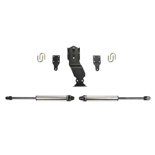 Fabtech 2.25in Dual Steering Stabilizer System w/ DL Shocks | Ford F250/F350 4WD (17-21) (FTS22303)