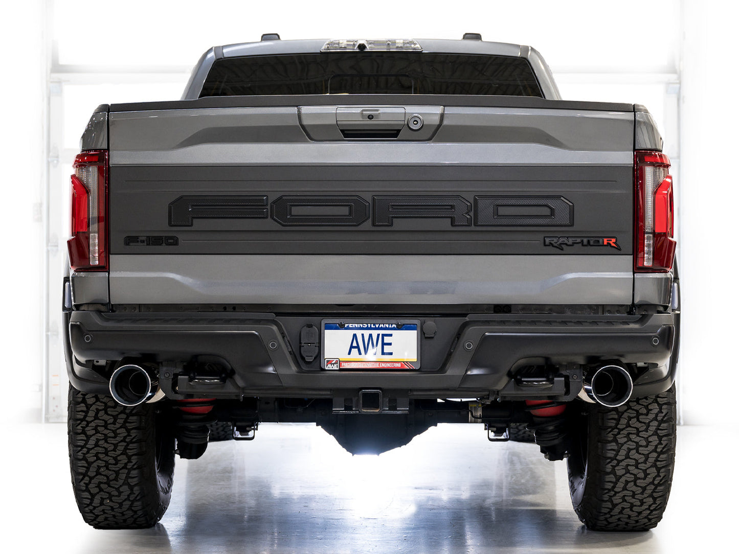 AWE Tuning Gen 3 Raptor R SwitchPath Exhaust - Chrome Silver Tips (3025-32852)