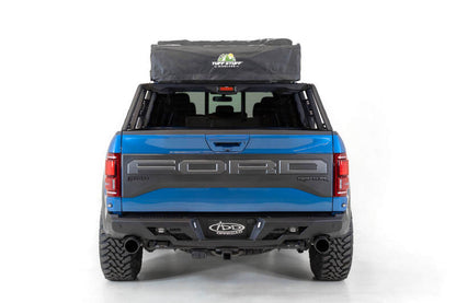 Addictive Desert Designs 2015+ Ford F-150 Overlander Chase Rack w/ 3rd Brake Light - Hammer Black