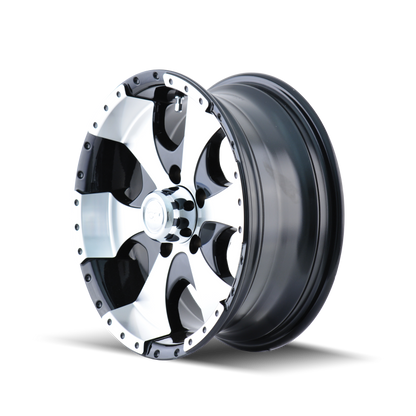 ION Wheels Type 136 Black/Machined | 14x6" +0mm | 5x114.3mm Wheel