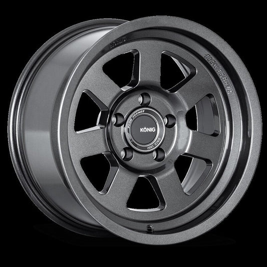 (set of 4) Konig HT2 Gloss Anthracite | 18x9" +0mm | 6x139.7mm Wheel