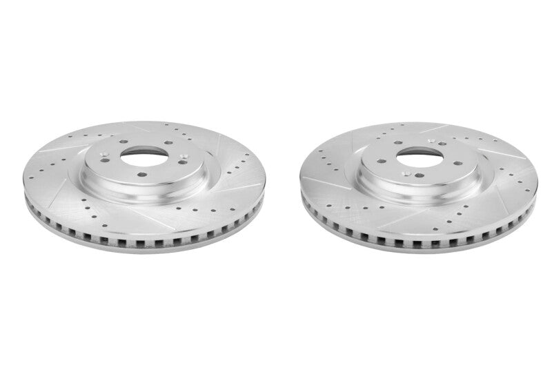 PowerStop 21-25 Hyundai Sonata Front Drilled & Slotted Rotor - Pair (JBR1934XPR)