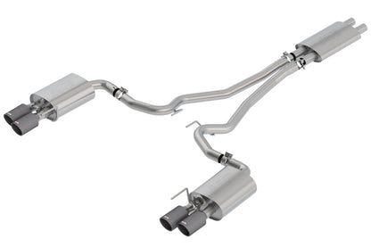 Borla 2018-2022 Mustang GT Cat-Back Exhaust Touring Carbon Fiber Tips | Mustang (1014045CF)