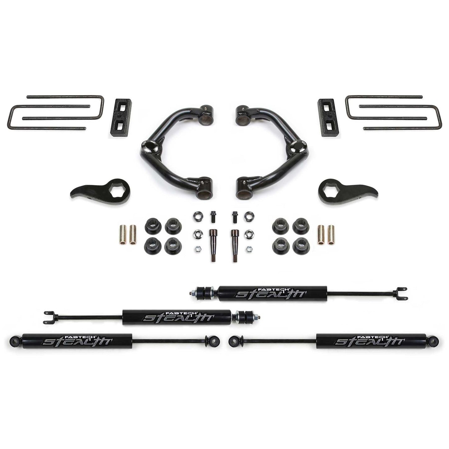 Fabtech 3.5in Uniball Upper Control Arm Kit w/ Stealth | GM K3500HD (20-21) (K1181M)
