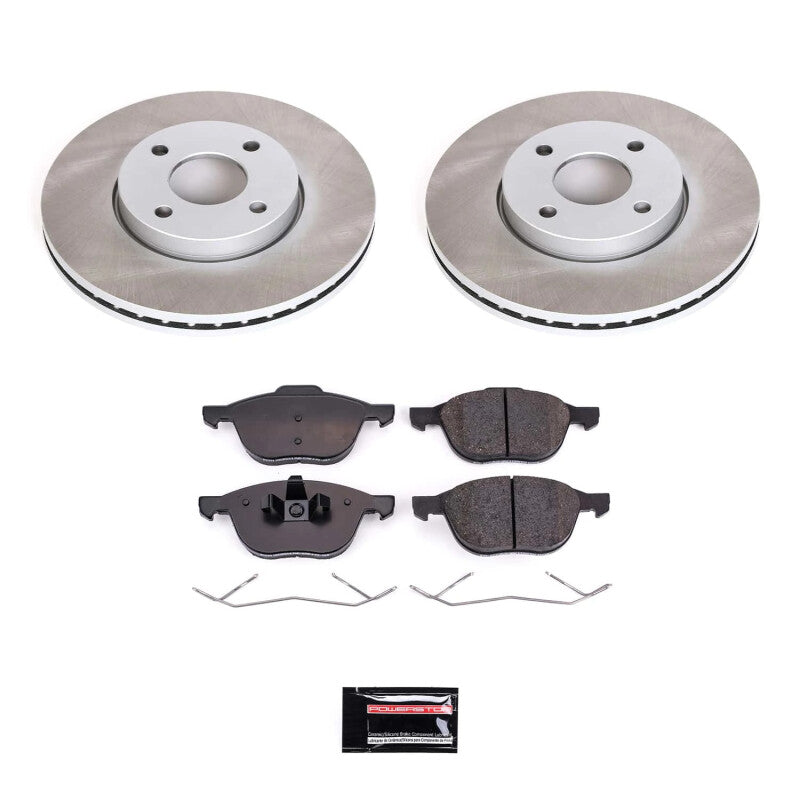 PowerStop 05-07 Ford Focus Front Semi-Coated Rotor Kit (SC1377)