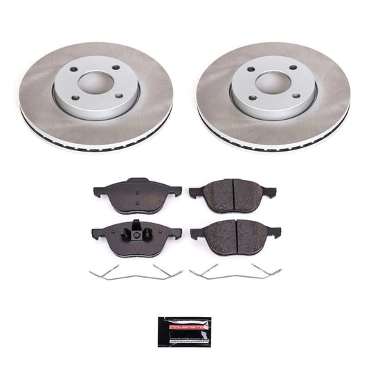 PowerStop 05-07 Ford Focus Front Semi-Coated Rotor Kit (SC1377)
