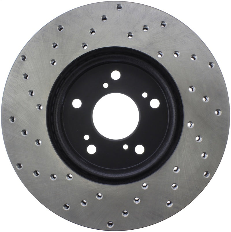 Stoptech 128.40046L Sport Cross-Drilled Disc Brake Rotors For Honda Accord