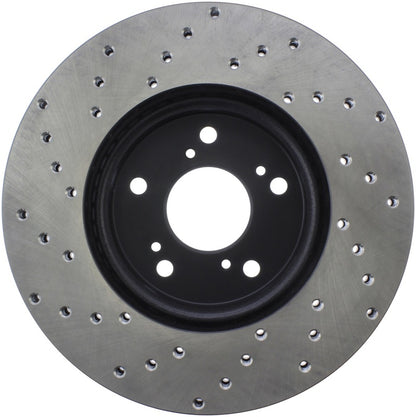 Stoptech 128.40046L Sport Cross-Drilled Disc Brake Rotors For Honda Accord