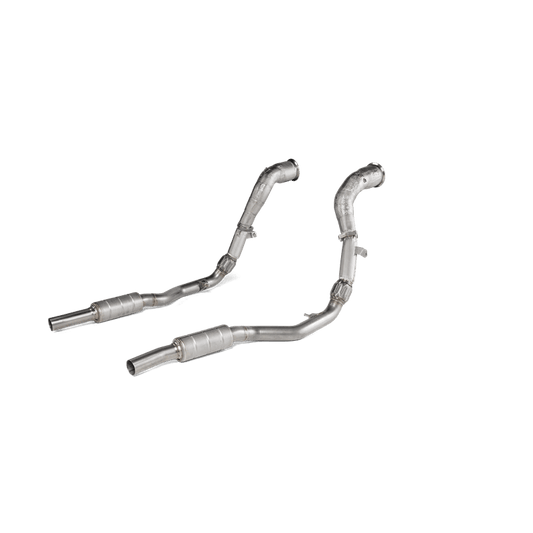 Akrapovic 2021+ Audi RS Q8 (4M) Link Pipe Set (SS) Catted (Excl Models w/5C1 Option Code)