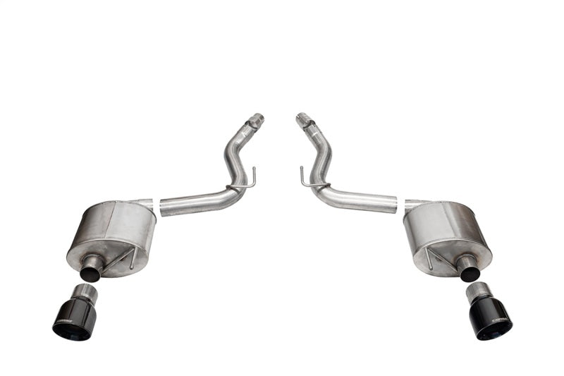 CORSA Sport, Touring / 3.0 in Axle-Back 4.5 in Slash Tips | 2024 Mustang GT Coupe (21252, 21256)