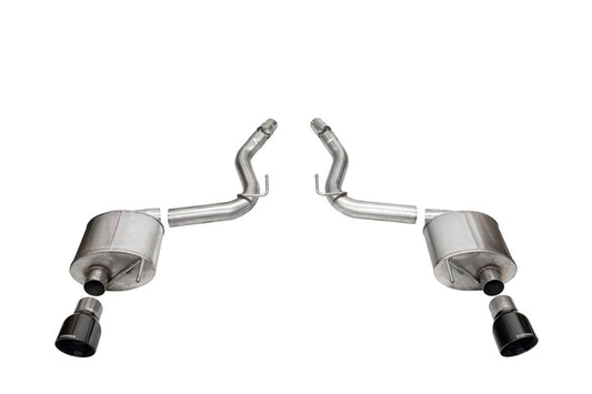 CORSA Sport, Touring / 3.0 in Axle-Back 4.5 in Slash Tips | 2024 Mustang GT Coupe (21252, 21256)