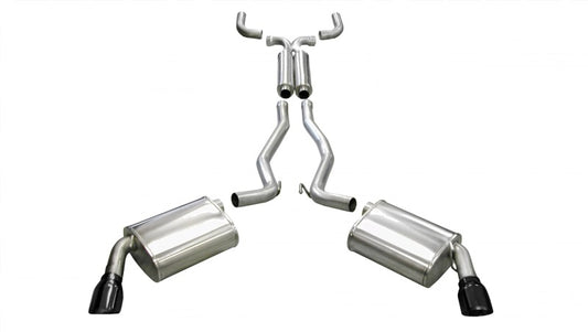 CORSA Sport / 2.5" Cat-Back DRE 4.0 in Single Tips | 2010-2015 Camaro RS 3.6L V6 (14953)