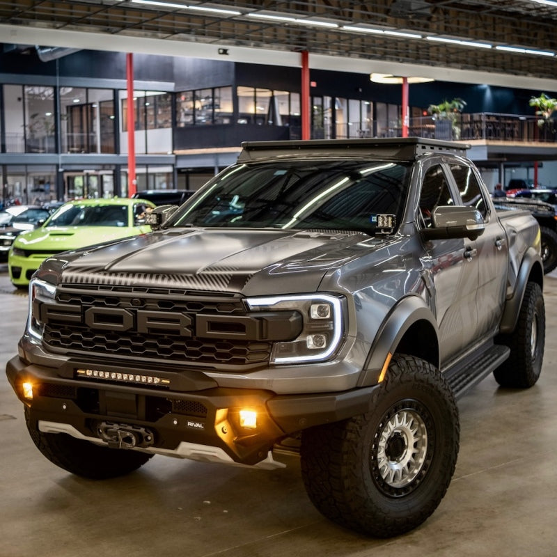 Rival 2D.1813.1.US Aluminum Bumper w/Winch Mount & Recovery Points For Ford Ranger Raptor